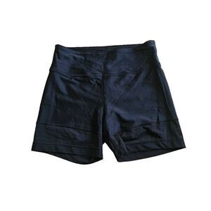 Free people movement womens Sz Small black laser cut workouts shorts